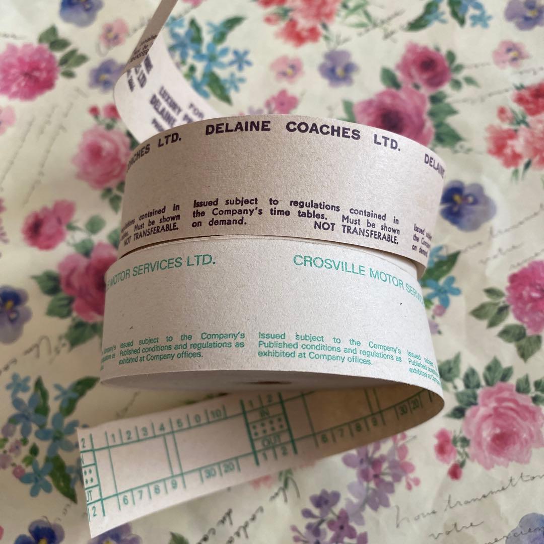 ✩︎レア✩︎イギリス　ロールチケット　②巻セット