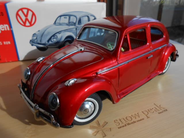 超希少、美品！萬代屋 BC バンダイ VW ワーゲン ビートル 大型 ブリキ 箱