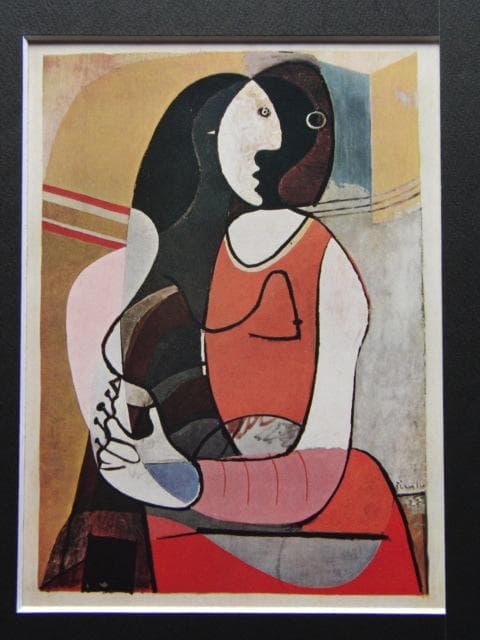 パブロ・ピカソ、Seated Woman、希少な画集より