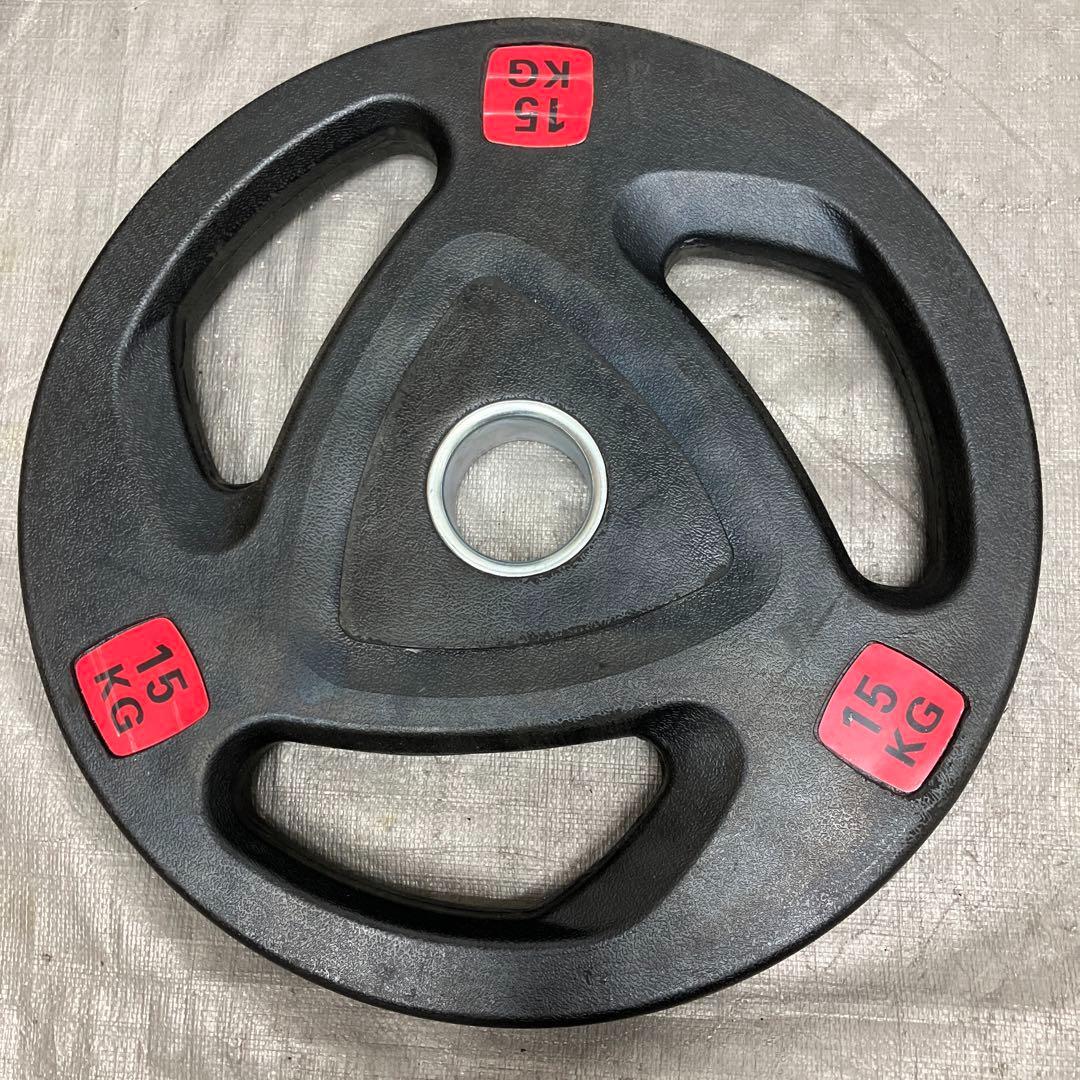 ■送料無料■ 15kg×2枚 合計30kg新品 バーベルプレート 50mm用