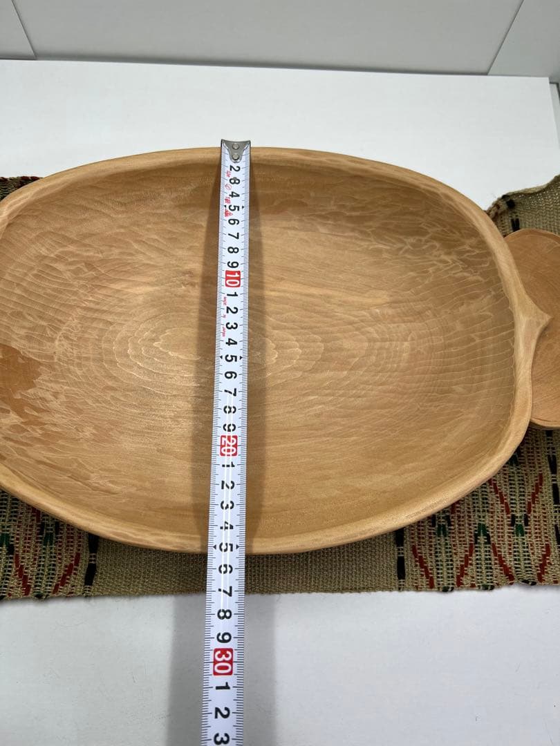 アイヌ美術蒐集家のコレクション品 20世紀 木地刳抜 木彫ニマ(深皿)民族芸術