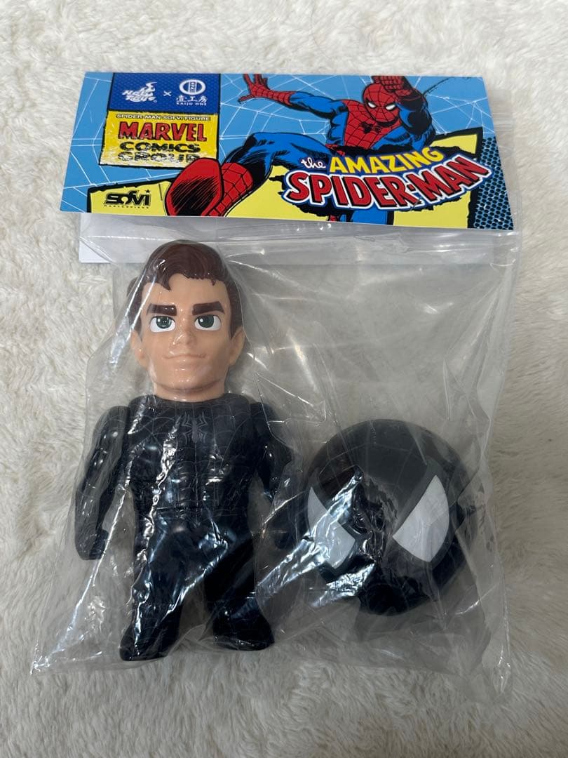 スパイダーマン ソフビ フィギュア ホットトイズ Kaiju One ブラック