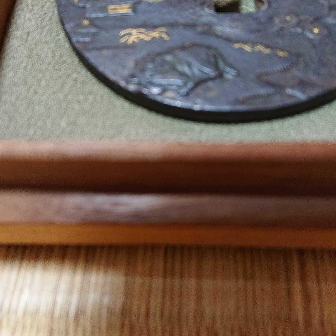 【在銘作】長州住友風作　山村図鐔