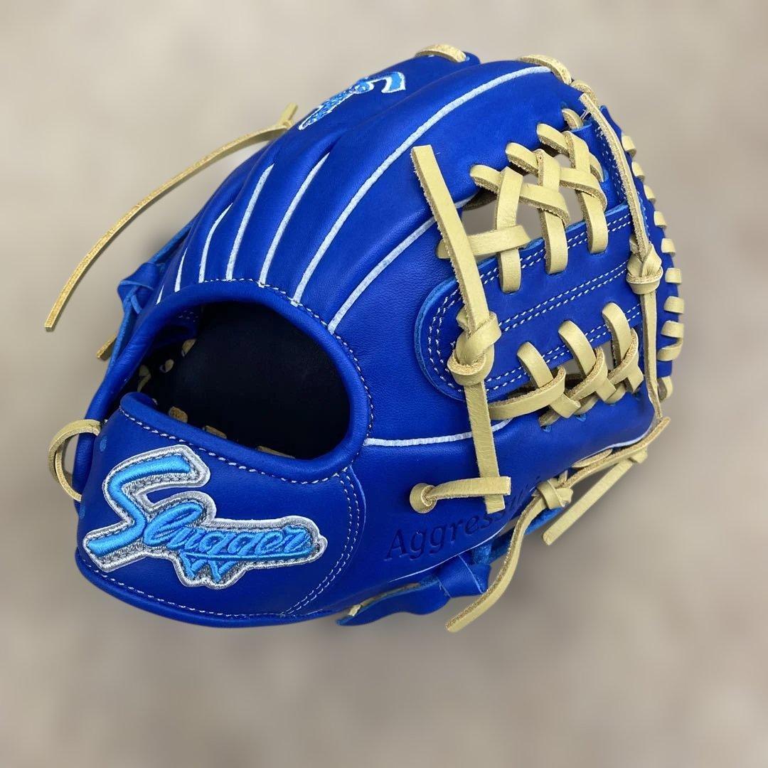 限定　久保田スラッガー KSN-J7 少年軟式グローブ 右投げ用 青