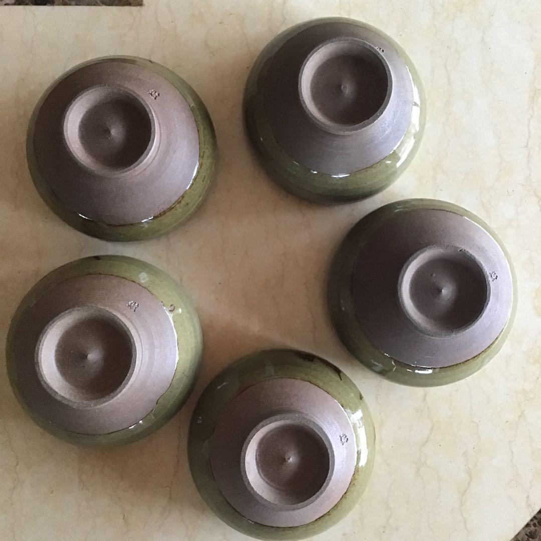 【人間国宝 近藤 悠三 こんどうゆうぞう】竹絵 向附  伍客揃え