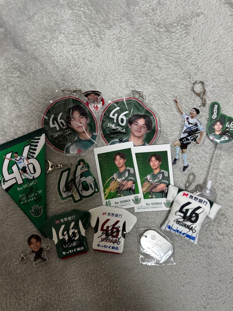 【限定品】松本山雅FC 安永玲央 月間MVP記念 グッズサイン入り