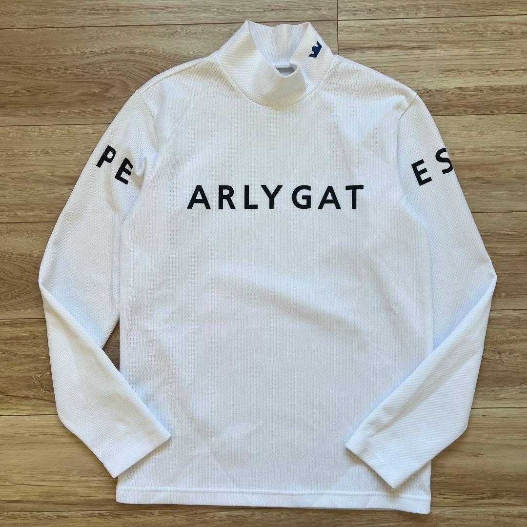 PEARLY GATES パーリーゲイツ　メッシュダンボール　モックネック　長袖