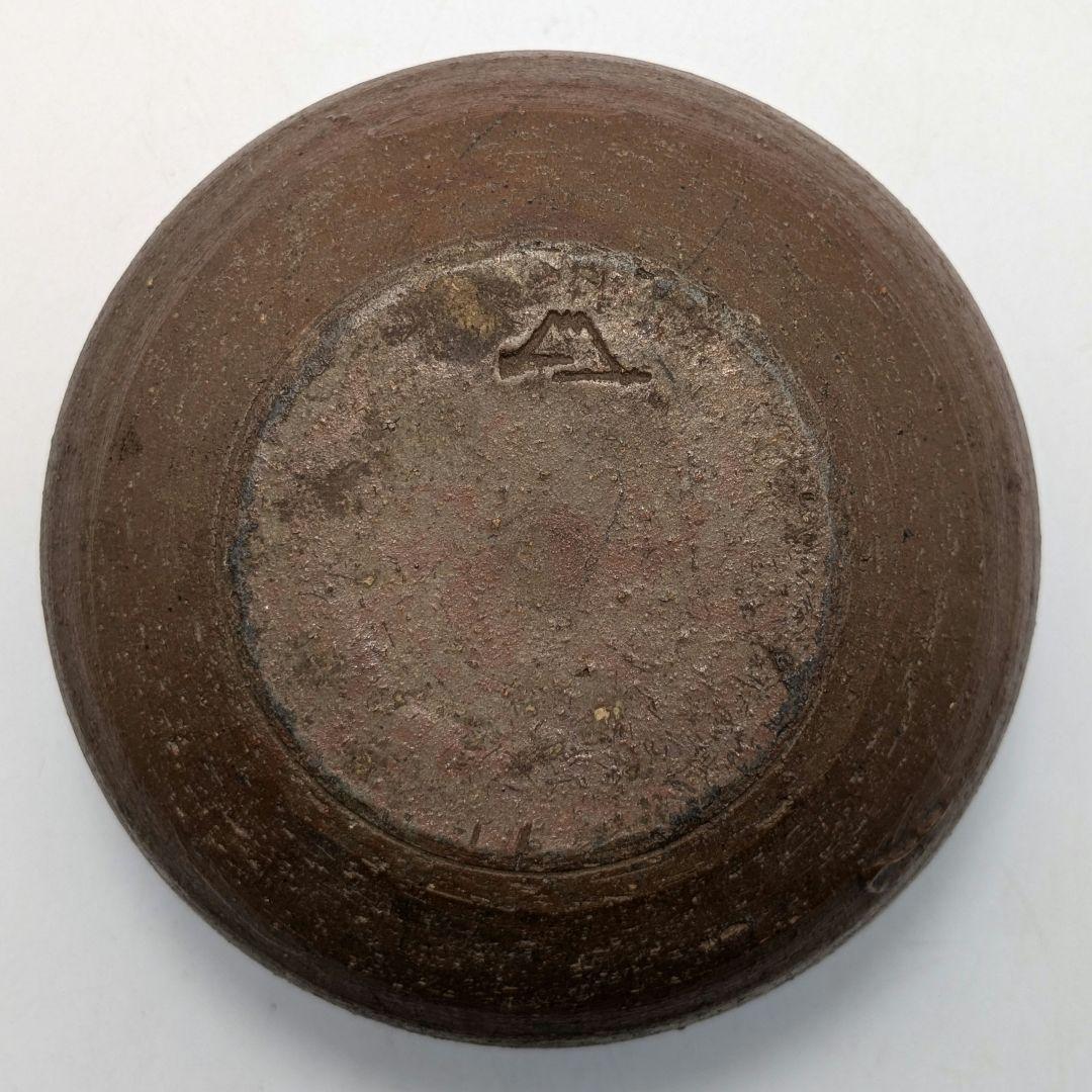 初代藤田龍峰 備前焼 建水 合箱 抹茶道具 茶器 食器 容器 茶こぼし 在銘