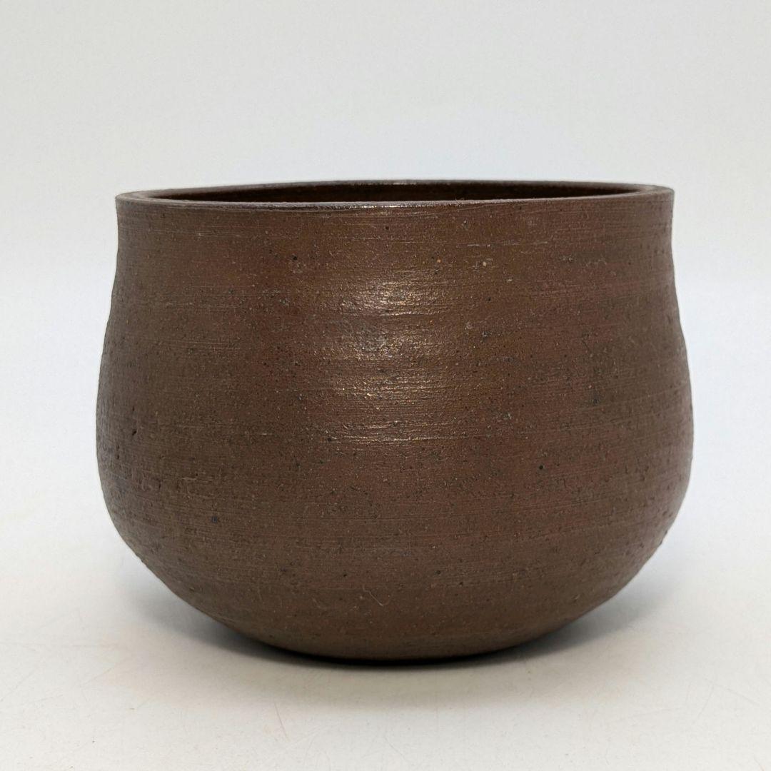 初代藤田龍峰 備前焼 建水 合箱 抹茶道具 茶器 食器 容器 茶こぼし 在銘