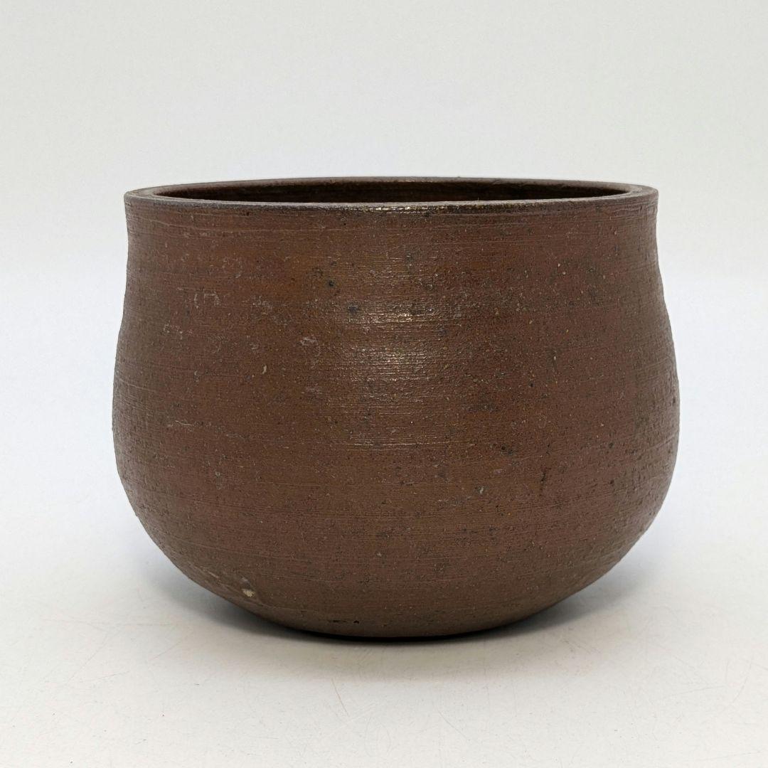 初代藤田龍峰 備前焼 建水 合箱 抹茶道具 茶器 食器 容器 茶こぼし 在銘