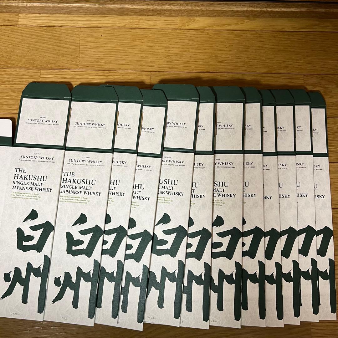 【新品未使用品】サントリー白州 カートン 12枚組 化粧箱 ギフトボックス