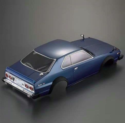NISSAN SKYLINE ジャパン 1/10 RCカー ボディー ブルー