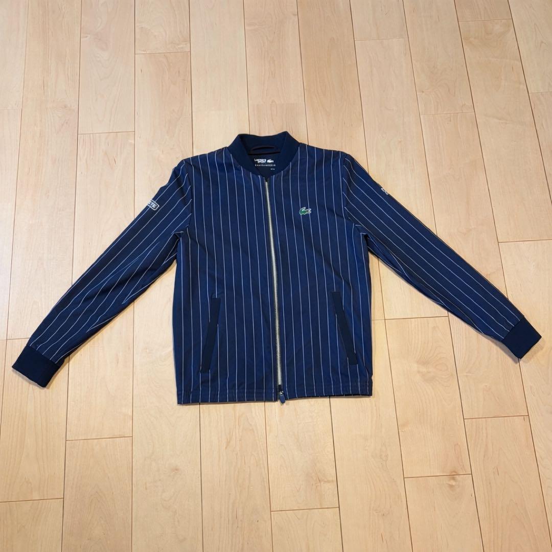 【希少・未使用】LACOSTE ジョコビッチモデル ピンストライプ ブルゾン