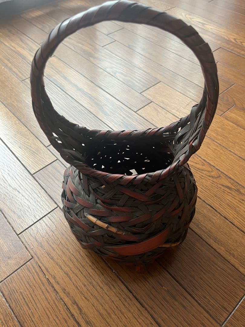 竹虎　花入　花籠　茶道具　茶道用具