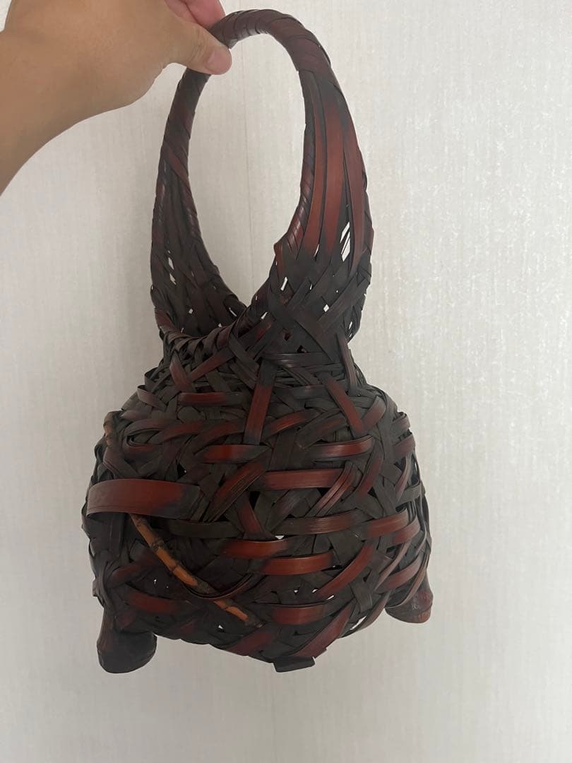 竹虎　花入　花籠　茶道具　茶道用具