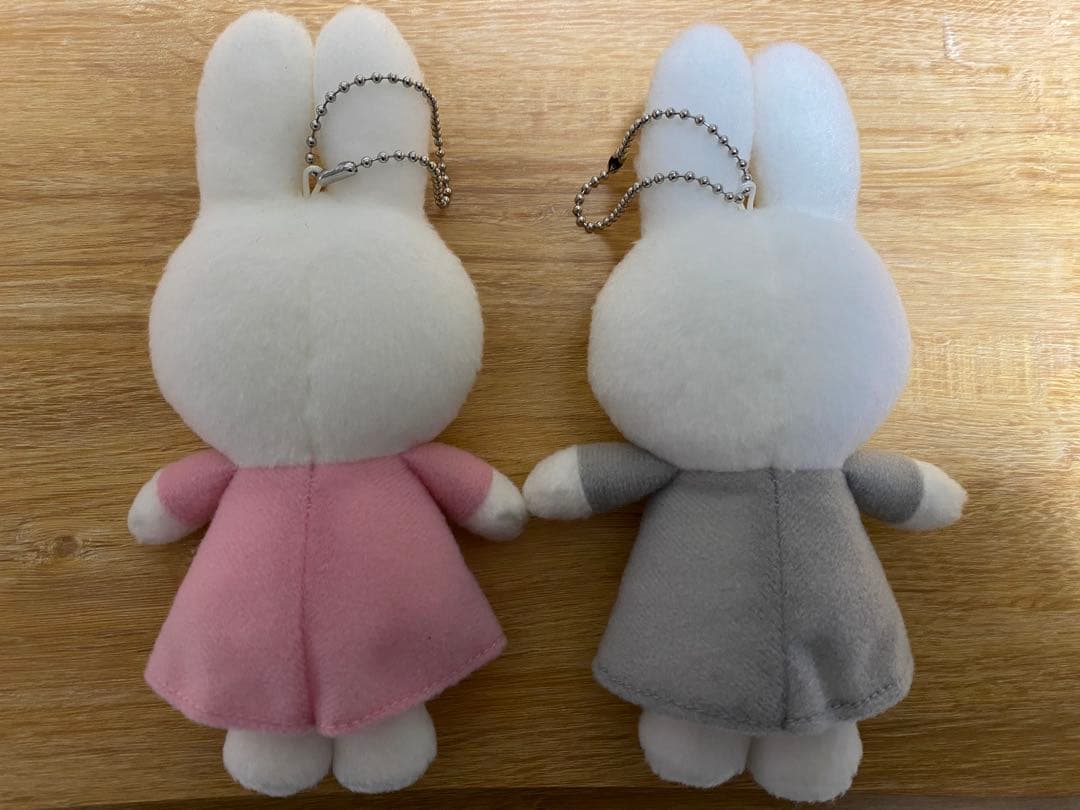 ミッフィー　マスコット　ピンク　グレー