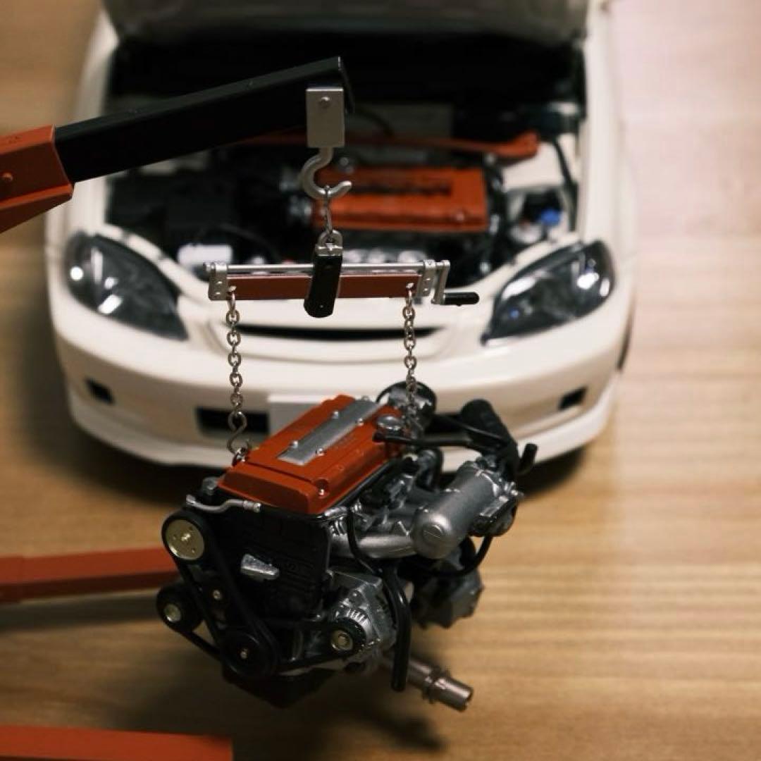 ミニカー Motorhelix 1/18 Honda civic type R (ek9)
