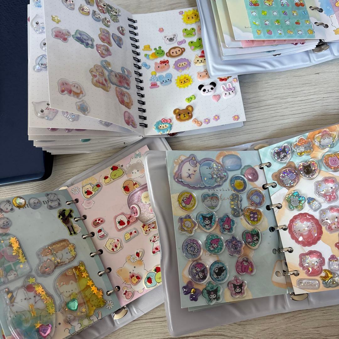 シール帳　シール付き6冊セット　ボンボンドロップ　ウォーター　タイル　おはじき