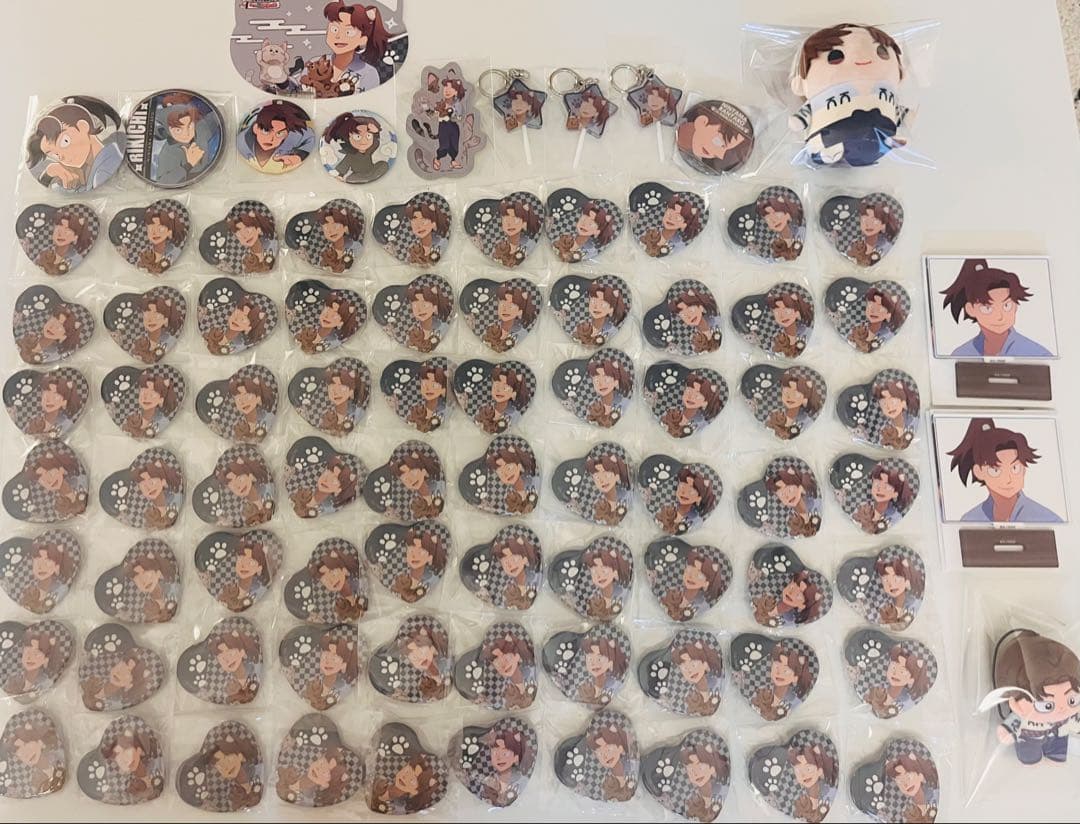 忍たま乱太郎　利吉　ほわぬい　ナンジャ　缶バッジ