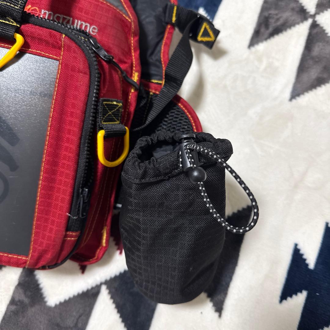 なおやんぬ　マズメライフジャケット レッド LEDライト付き