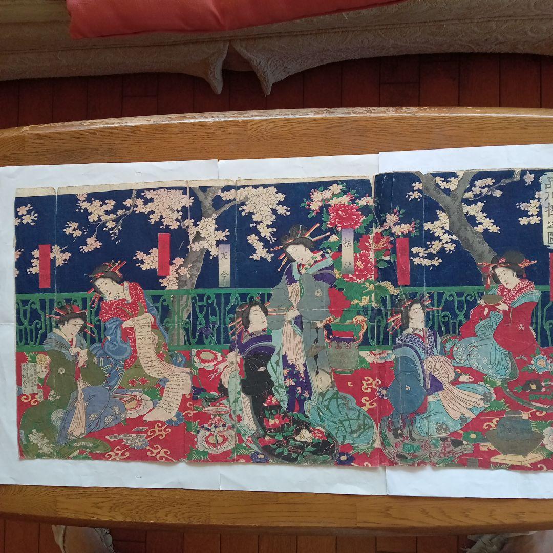 浮世絵版画「品川楼之図」