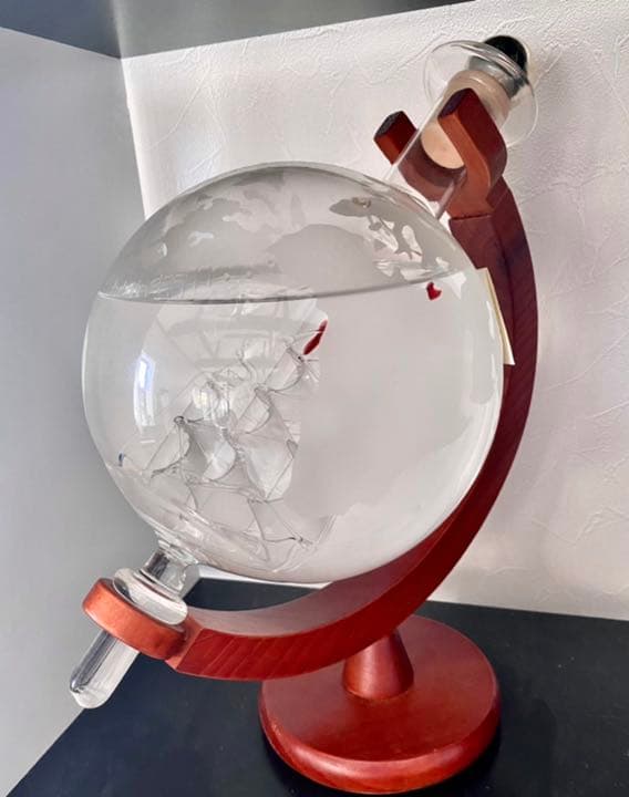 ※最終値下♦︎希少♦︎グラッパ♦︎イタリアベネチアングラスの帆船球ボトル♦︎未開封