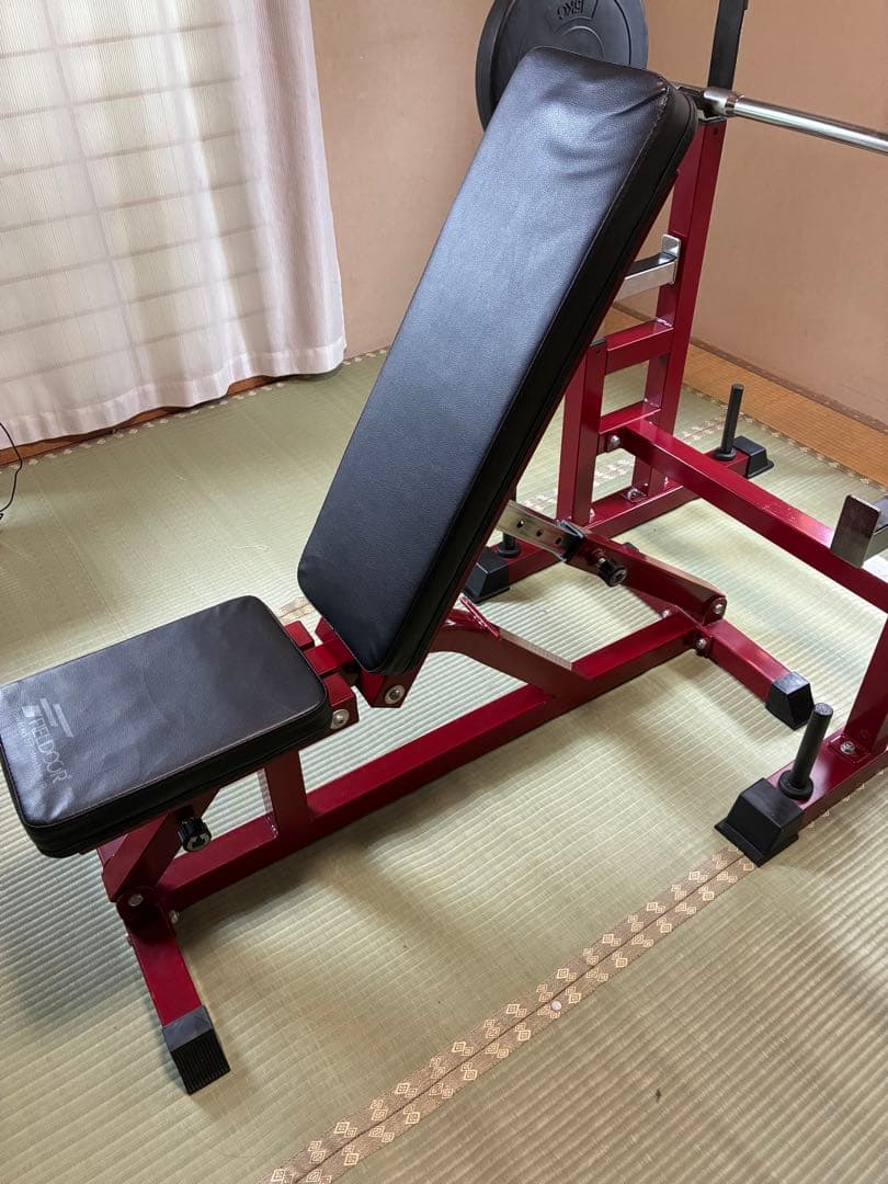 ベンチ プレスセット　赤(調整可能)