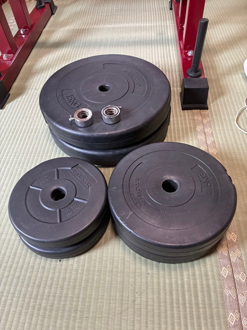 ベンチ プレスセット　赤(調整可能)