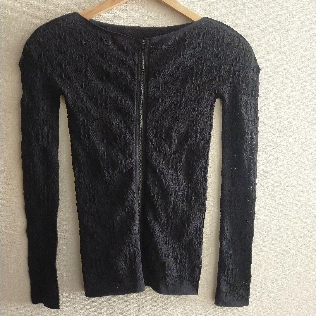 チャコット　ノーソーイング　黒　カーディガン　Mサイズ