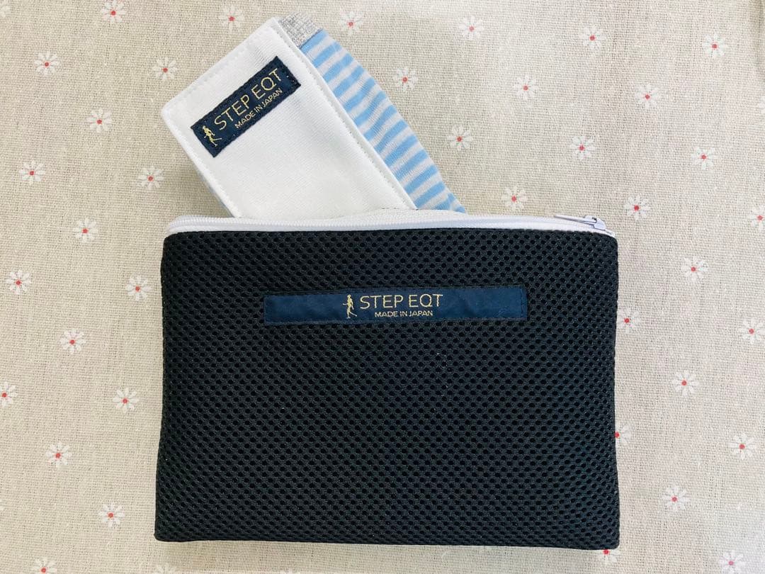 歩けるくんSTEP EQT 超長綿腹巻ボーダー柄ブルーSE-309奇跡の自力歩行