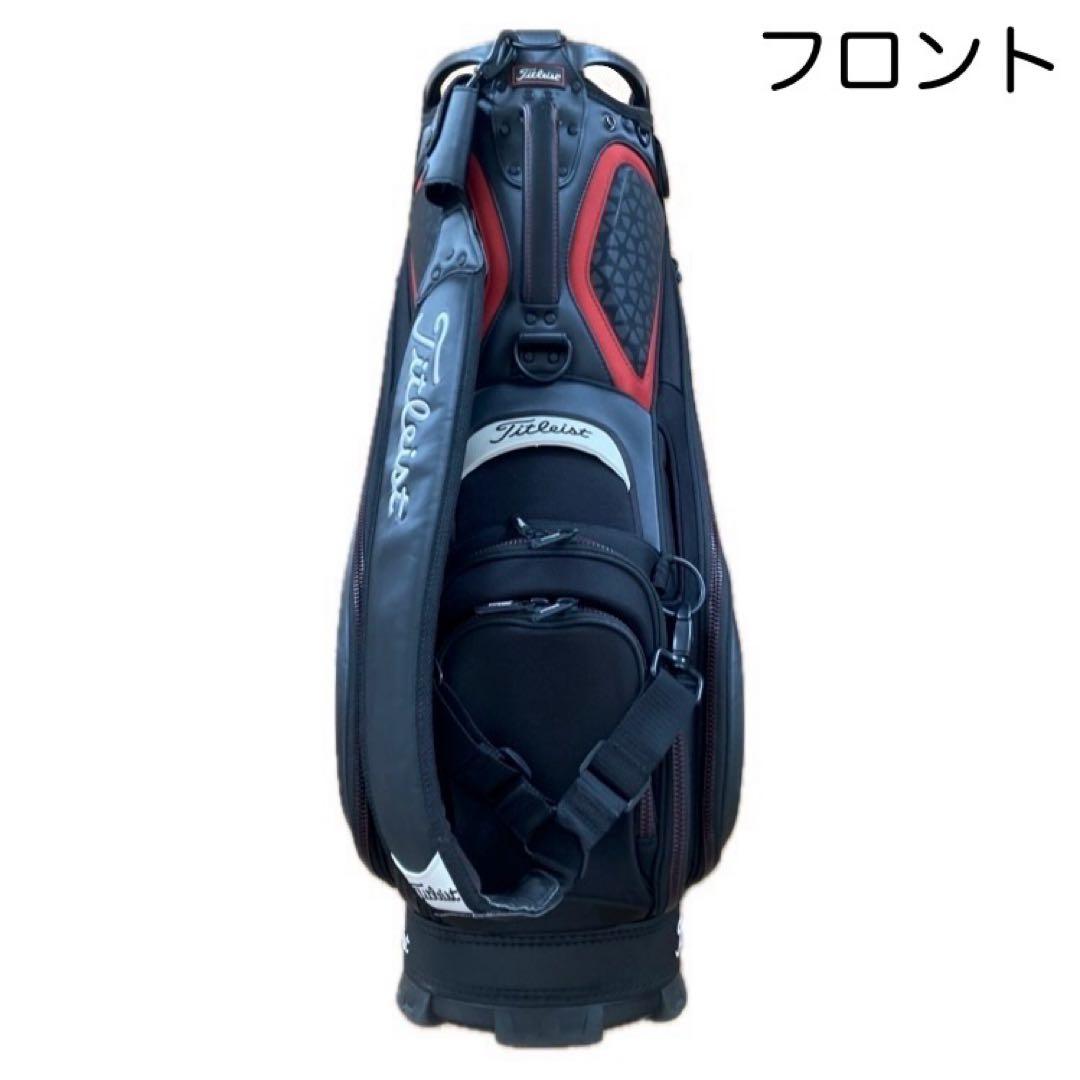 Titleist タイトリスト キャディバッグ ツアーモデル TB7SF9 黒赤