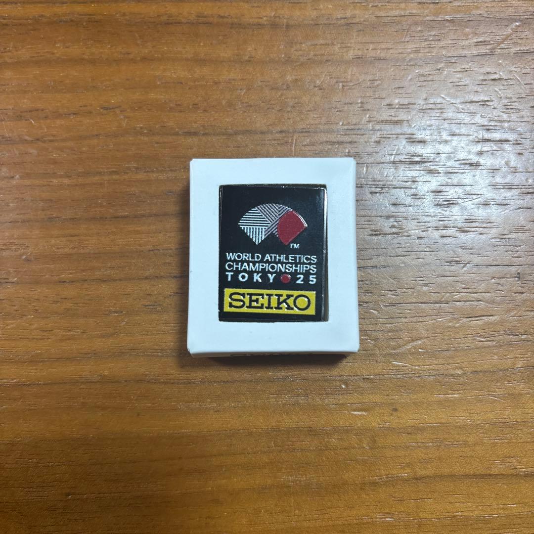 《新品未使用》SEIKO 世界陸上選手権 ピンバッジ