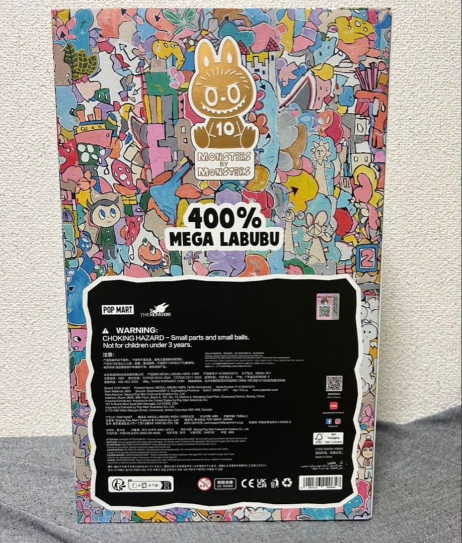 その他 POP MART MEGA LABUBU 10th Anniversar400%