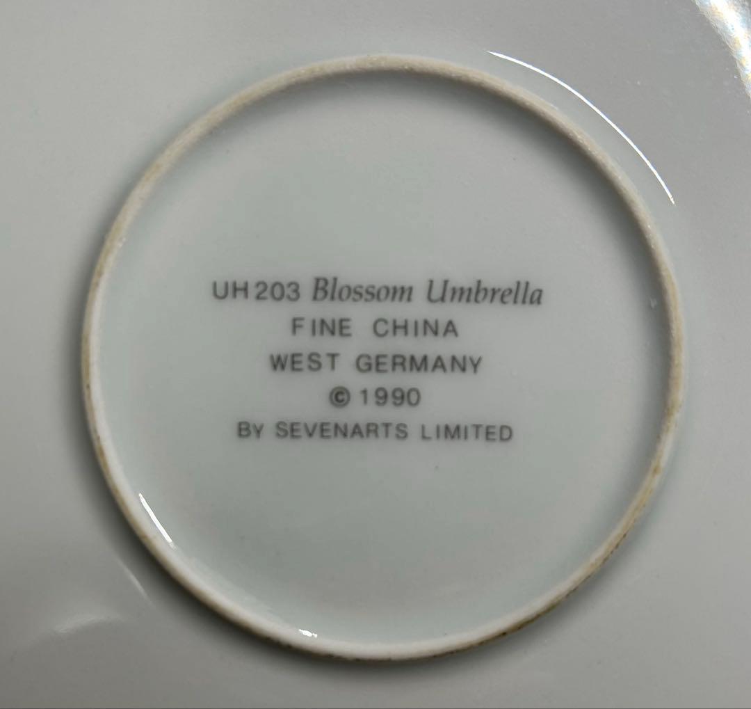 エルテ　『ブロッサム アンブレラ』 ファイン チャイナ　1990年　署名入り