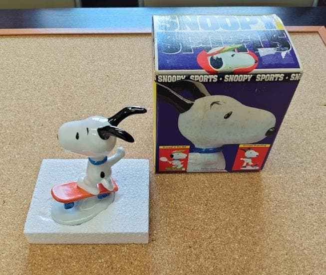 スヌーピー スケボー フイギュア ヴィンテージ 置物 FLAMBRO社製