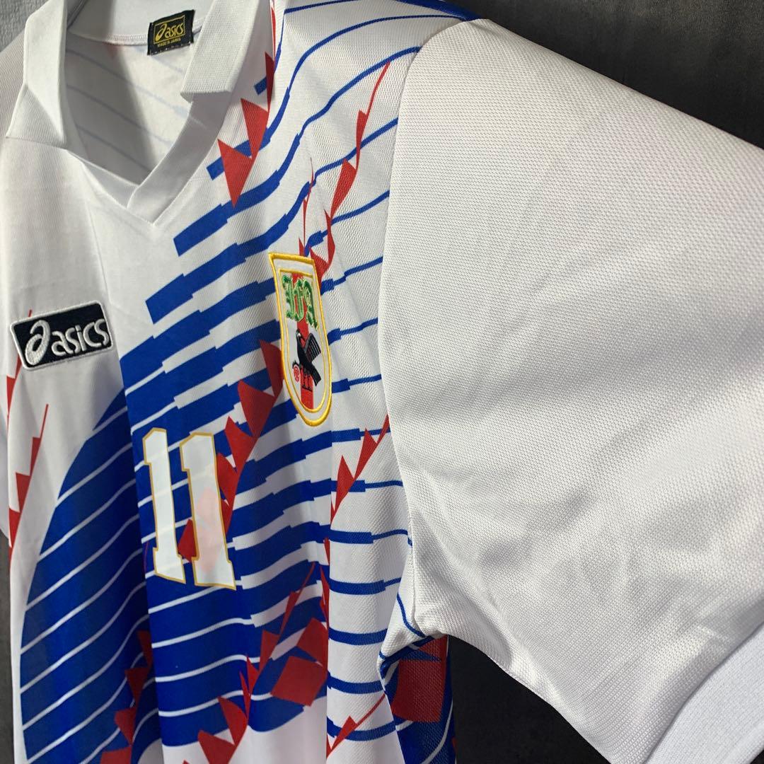 【★三浦知良】 古着 サッカー 日本代表 94年 ゲームシャツ アウェイ 11番