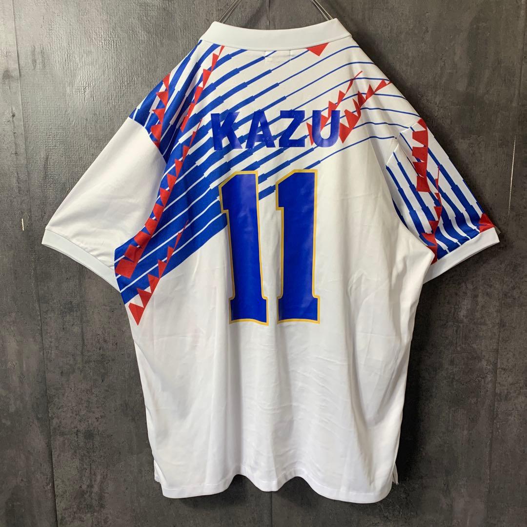 【★三浦知良】 古着 サッカー 日本代表 94年 ゲームシャツ アウェイ 11番
