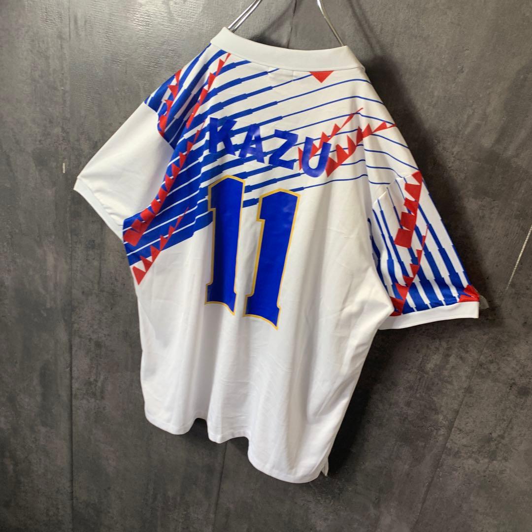 【★三浦知良】 古着 サッカー 日本代表 94年 ゲームシャツ アウェイ 11番