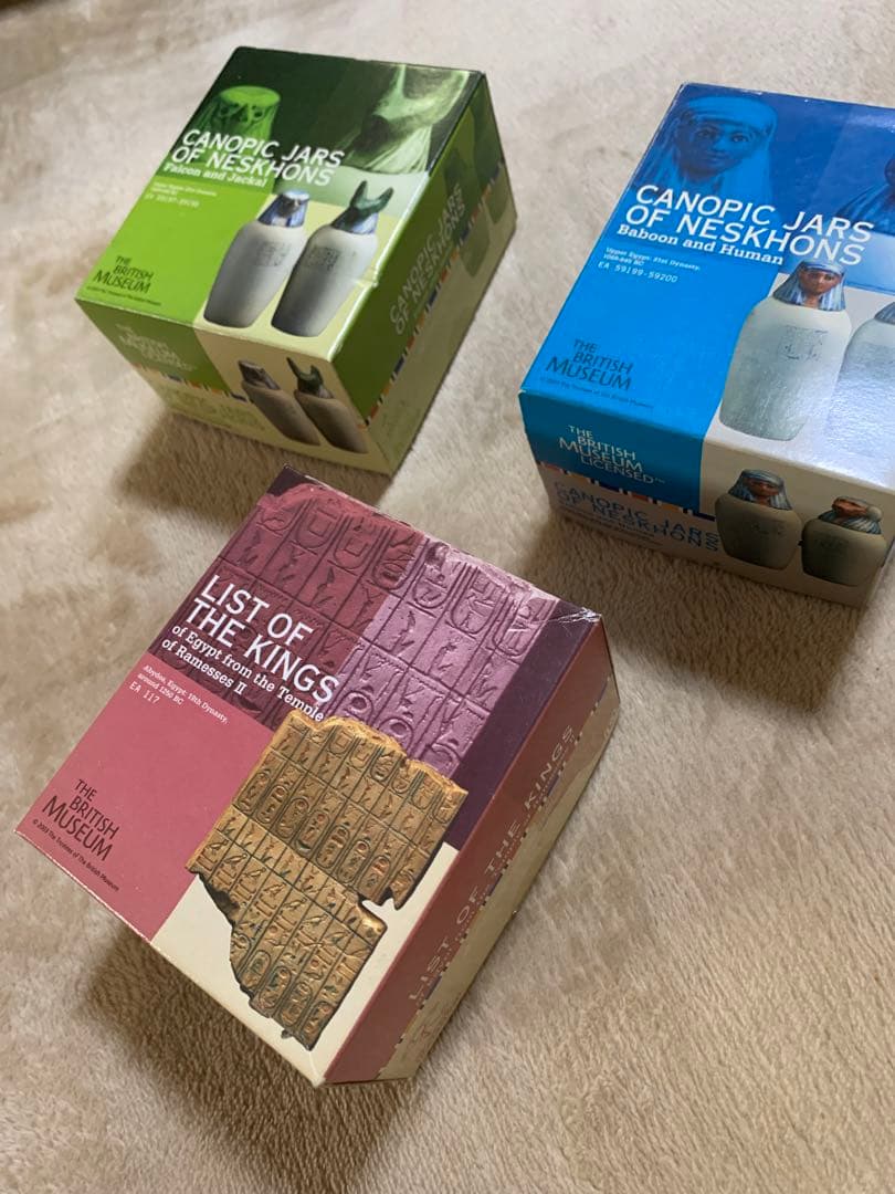 海洋堂THE BRITISH MUSEUM 大英博物館古代エジプトの遺産15種