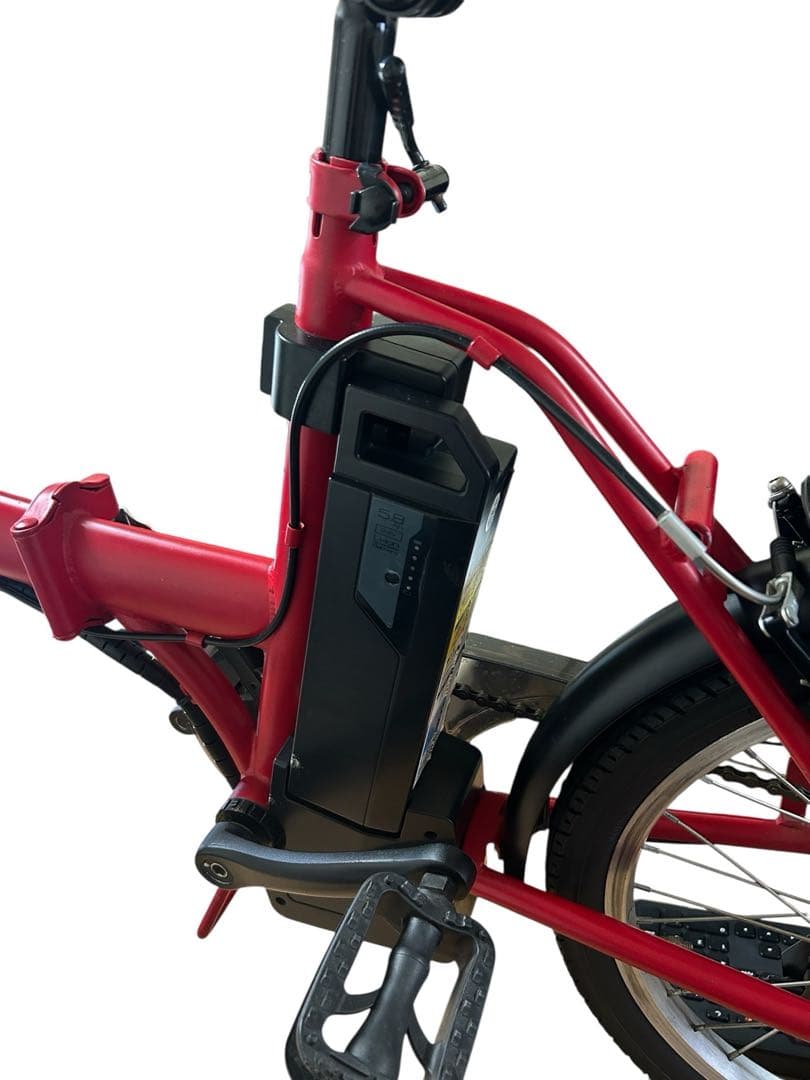 【電動アシスト自転車】SUISUI 折りたたみ式レッド