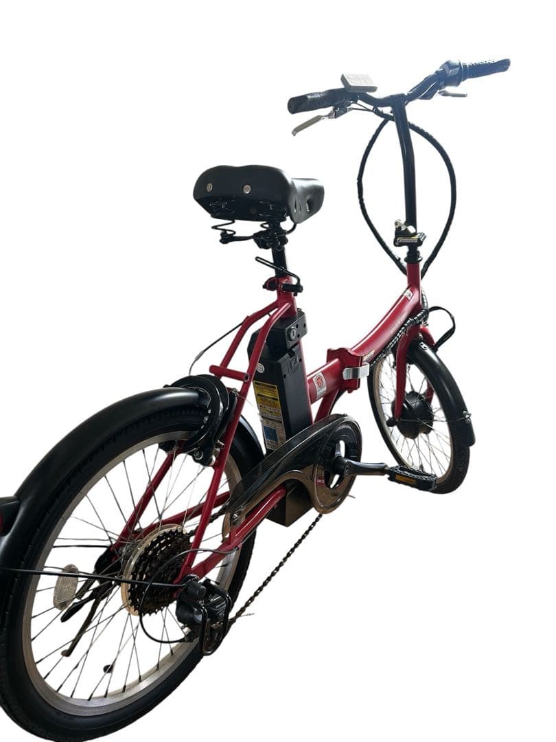 【電動アシスト自転車】SUISUI 折りたたみ式レッド