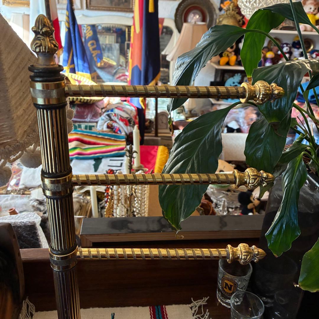 豪華！50s〜ゴールドカラー3段アクセサリー飾り棚アメリカアンティークUSA雑貨