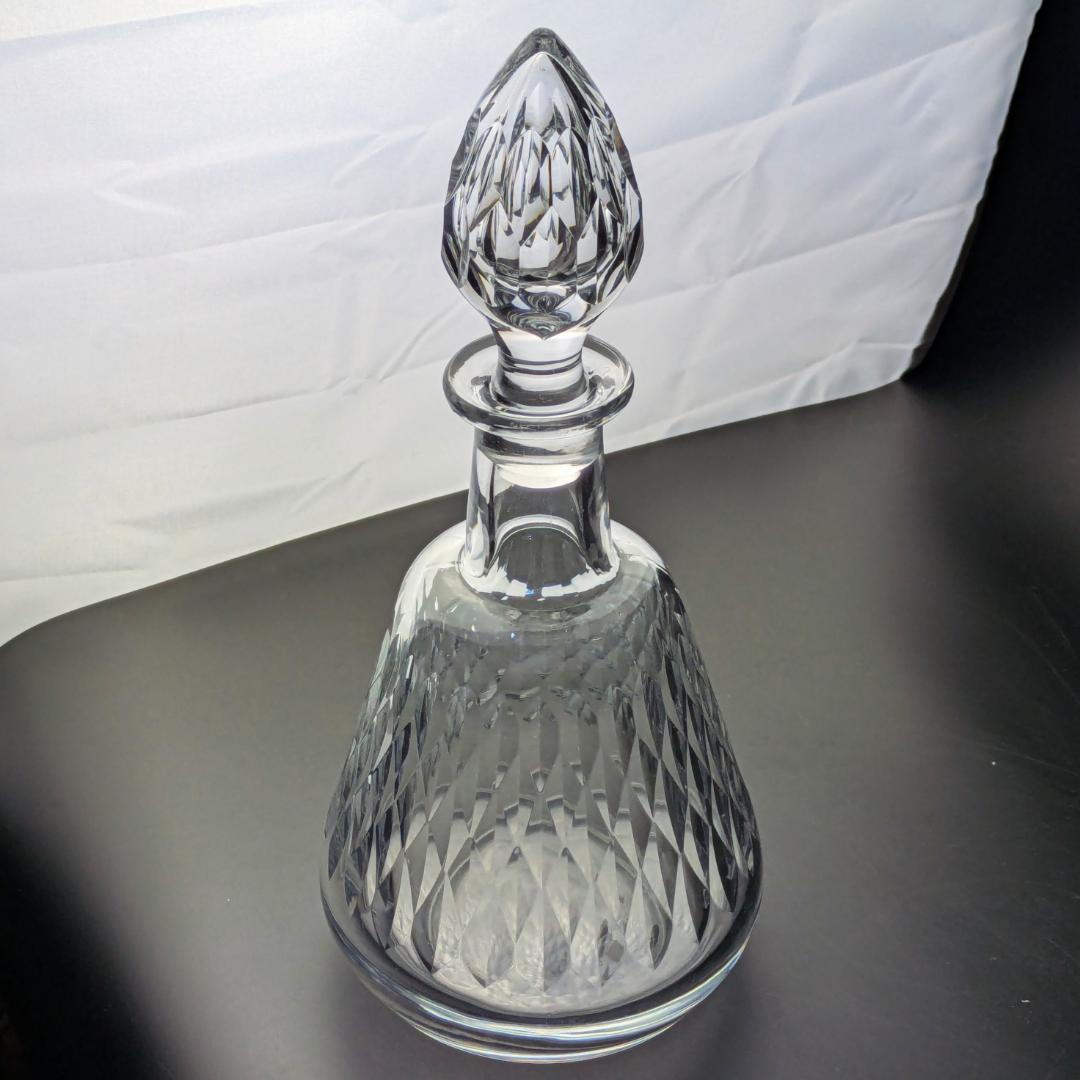 バカラ アルマニャック デキャンタ ダイヤカット 29cm 1952-86 刻印
