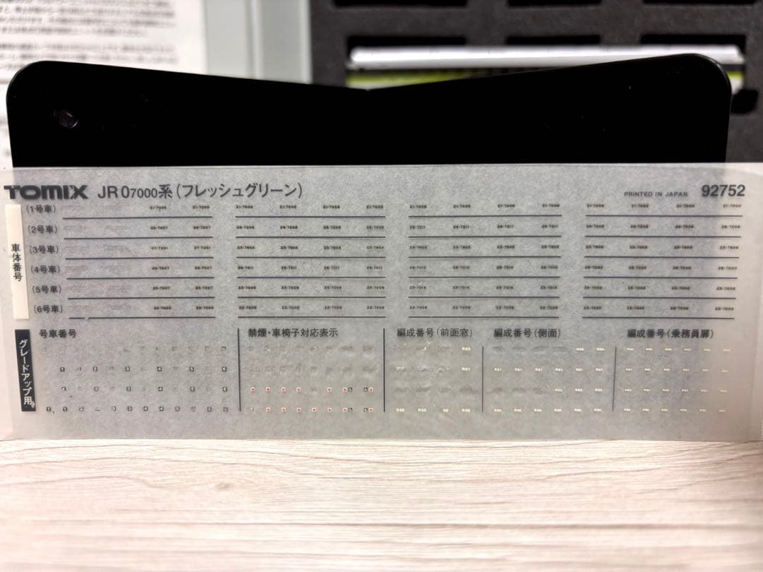 TOMIX JR0 7000系山陽新幹線（フレッシュグリーン） 希少 92752