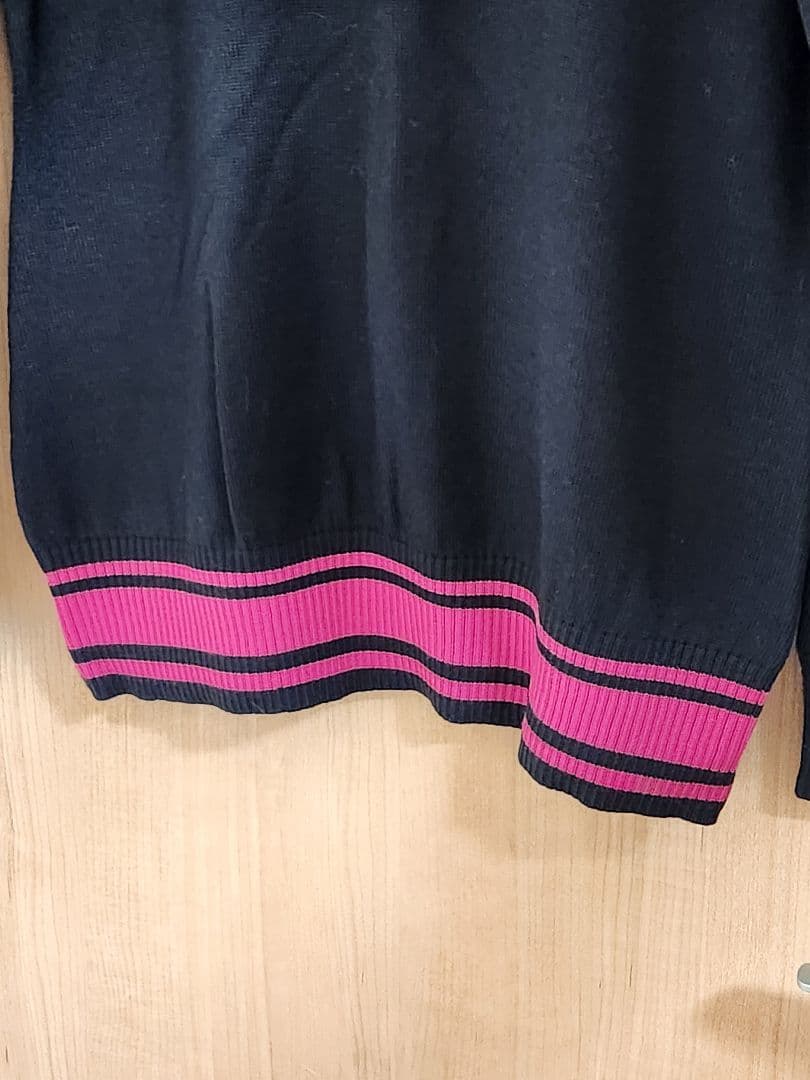 ★新品★VIVA HEART ニット　ブラック× ピンク サイズ42 ビバハート