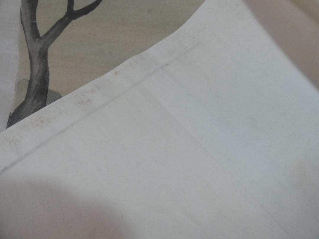 美品 日本書画 【司馬江漢 】 掛け軸 風景人物 紙本　箱無し