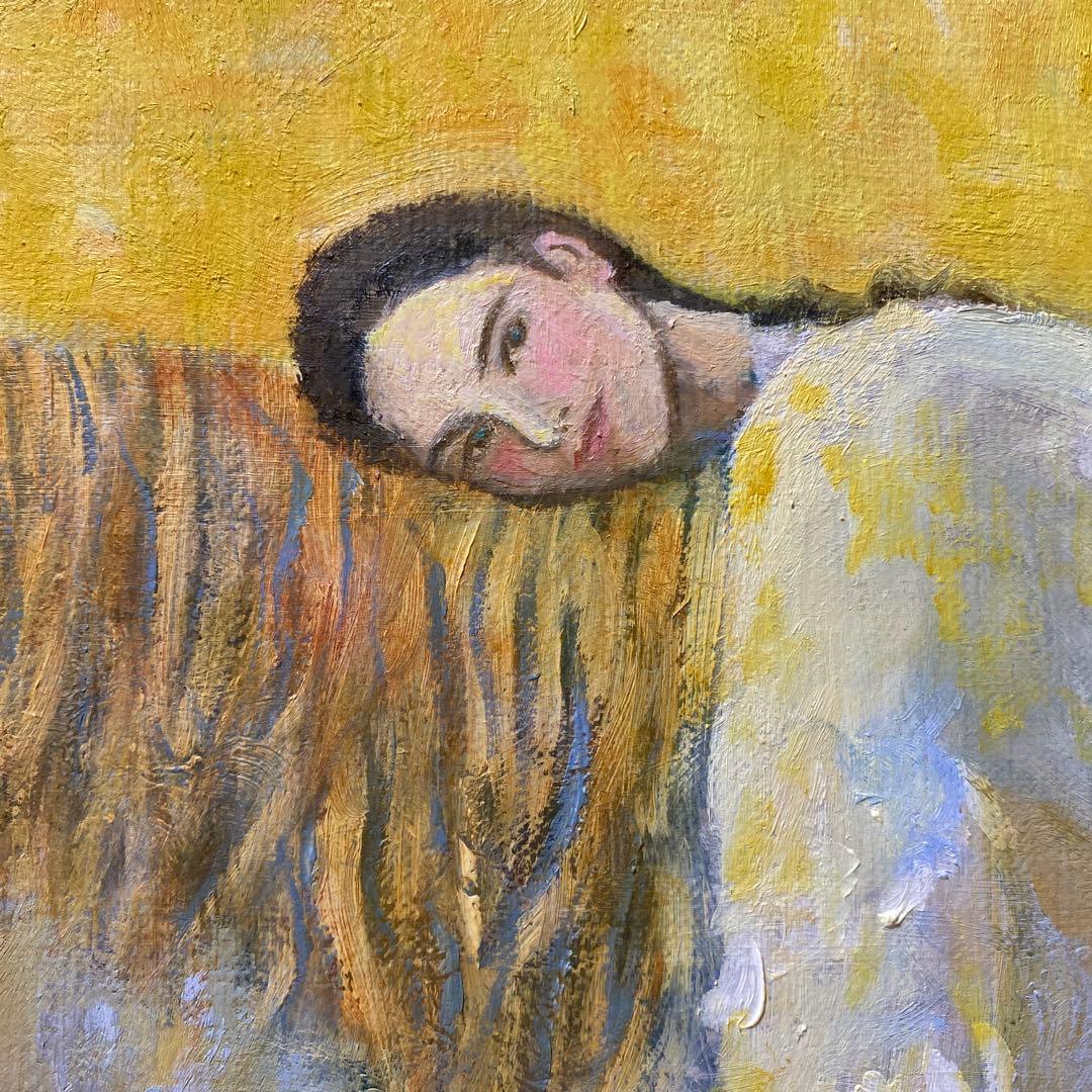 Heart of Gold 油彩画 F25 絵画 風景画 人物画