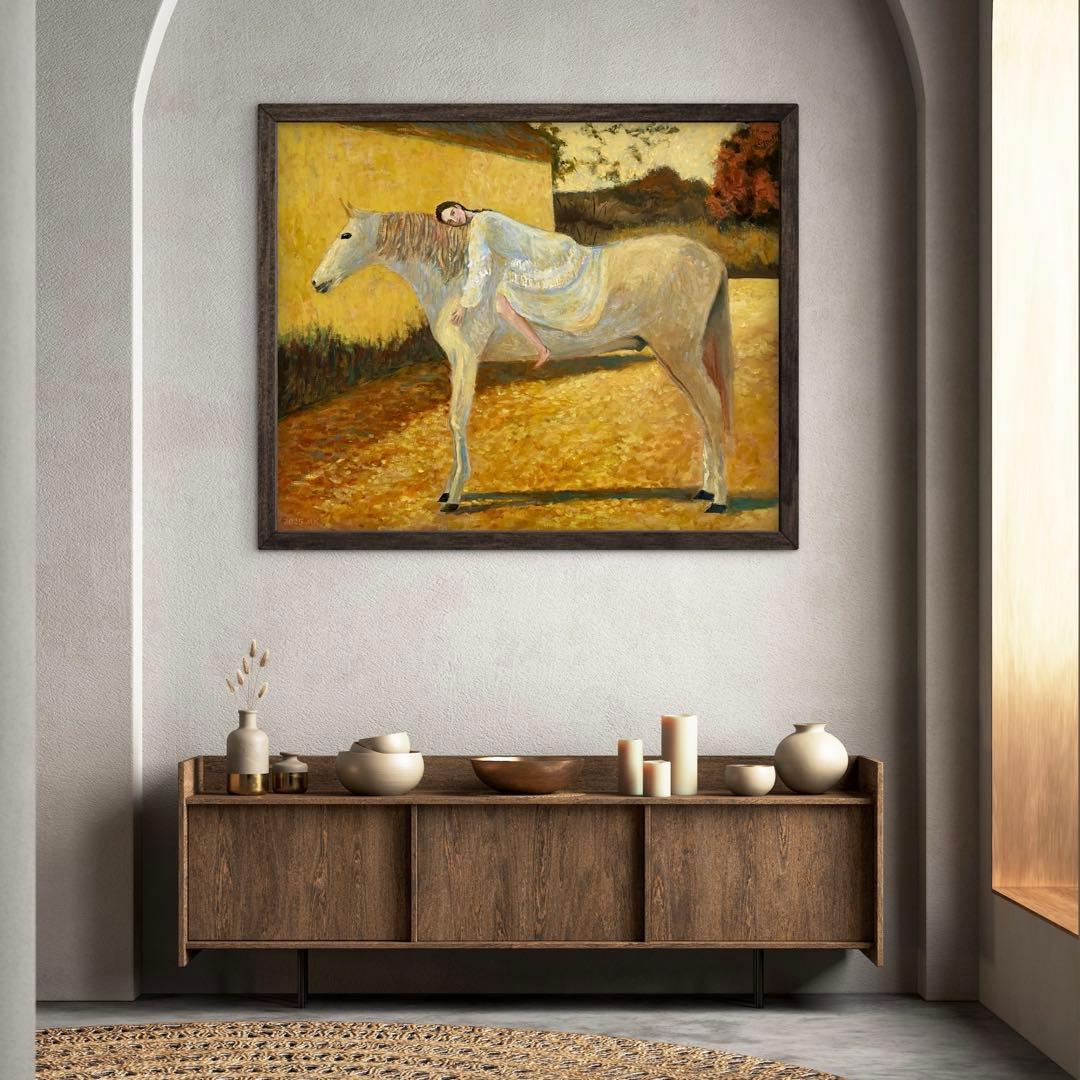 Heart of Gold 油彩画 F25 絵画 風景画 人物画