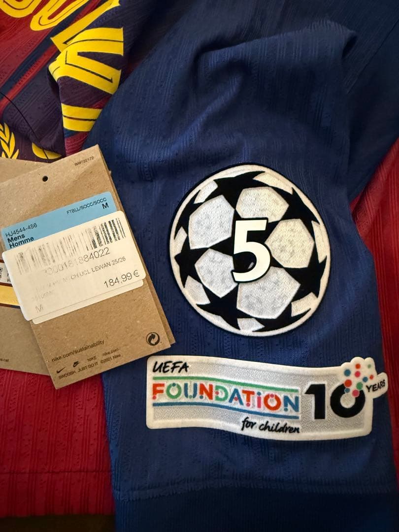 【新品未使用】FC Barcelona LEWANDOWSKI 9 ジャージ M