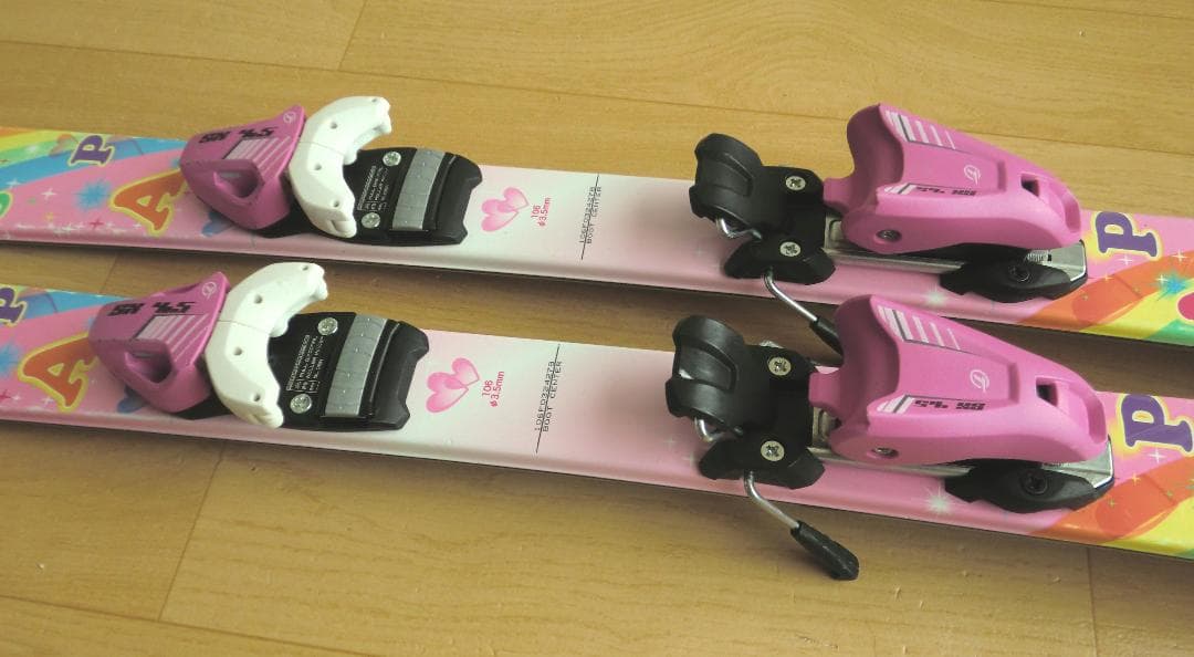 ■■送料無料■KAZAMA■子供用スキーフルセット■板106靴21■WAX済■■